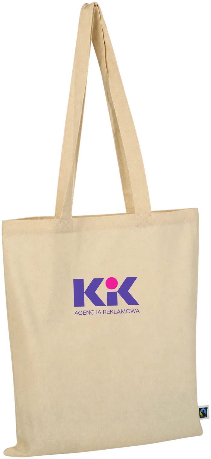 Bawełniana torba z logo KIK — wizualizacja gotowego produktu